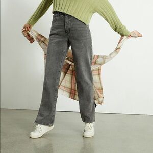 Pacsun Gray Slit Dad Jeans